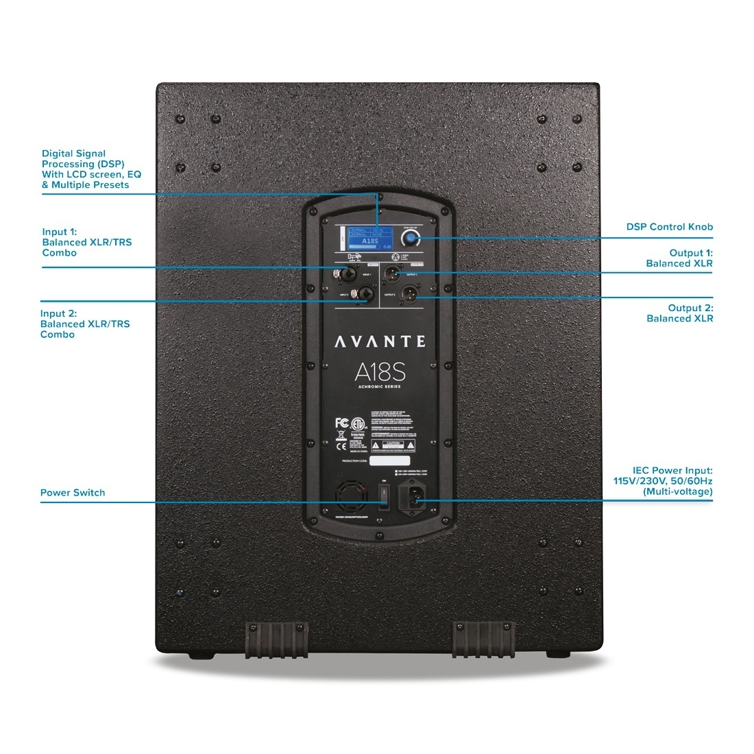 ADJ AVANTE A-18S Active Subwoofer 1 ADJ AVANTE A-18S Active Subwoofer 1
