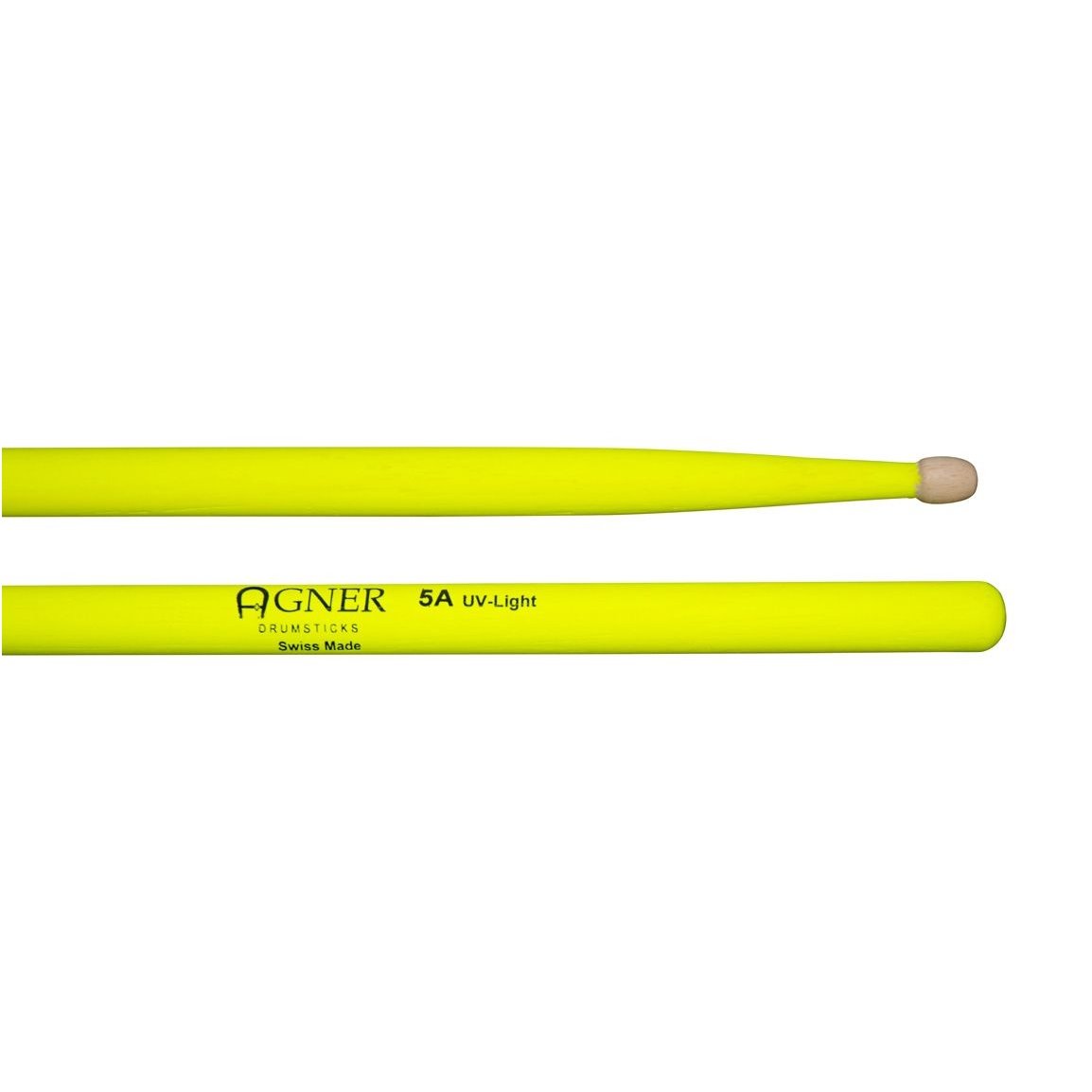 Agner AGN-5A-UVY UV-Light Hickory Yellow Drumsticks