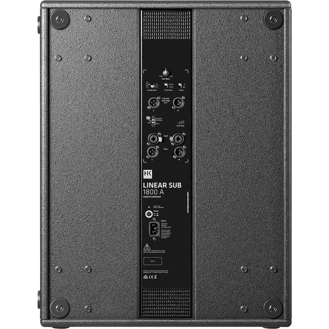 AKTYVI ŽEMŲ DAŽNIŲ GARSO KOLONĖLĖ HK AUDIO L-SUB 1800-A 18" 1200W 4 AKTYVI ŽEMŲ DAŽNIŲ GARSO KOLONĖLĖ HK AUDIO L-SUB 1800-A 18" 1200W 4