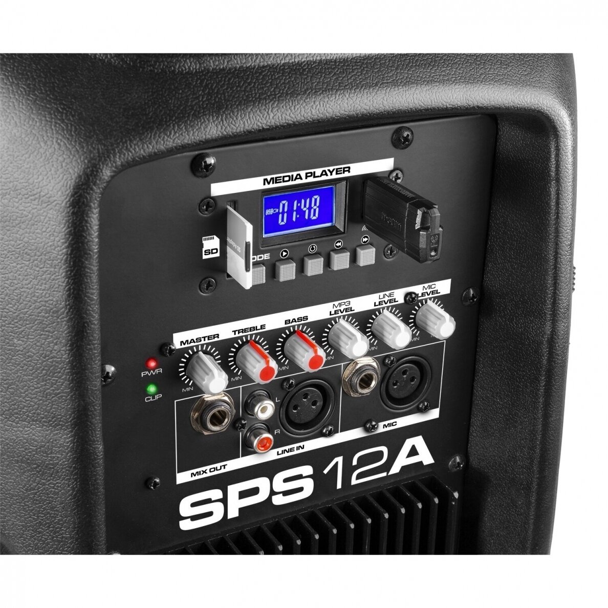 AKTYVI GARSO KOLONĖLĖ SU STOVU IR LAIDINIU MIKROFONU VONYX SPS12A 178.132 6 AKTYVI GARSO KOLONĖLĖ SU STOVU IR LAIDINIU MIKROFONU VONYX SPS12A 178.132 6