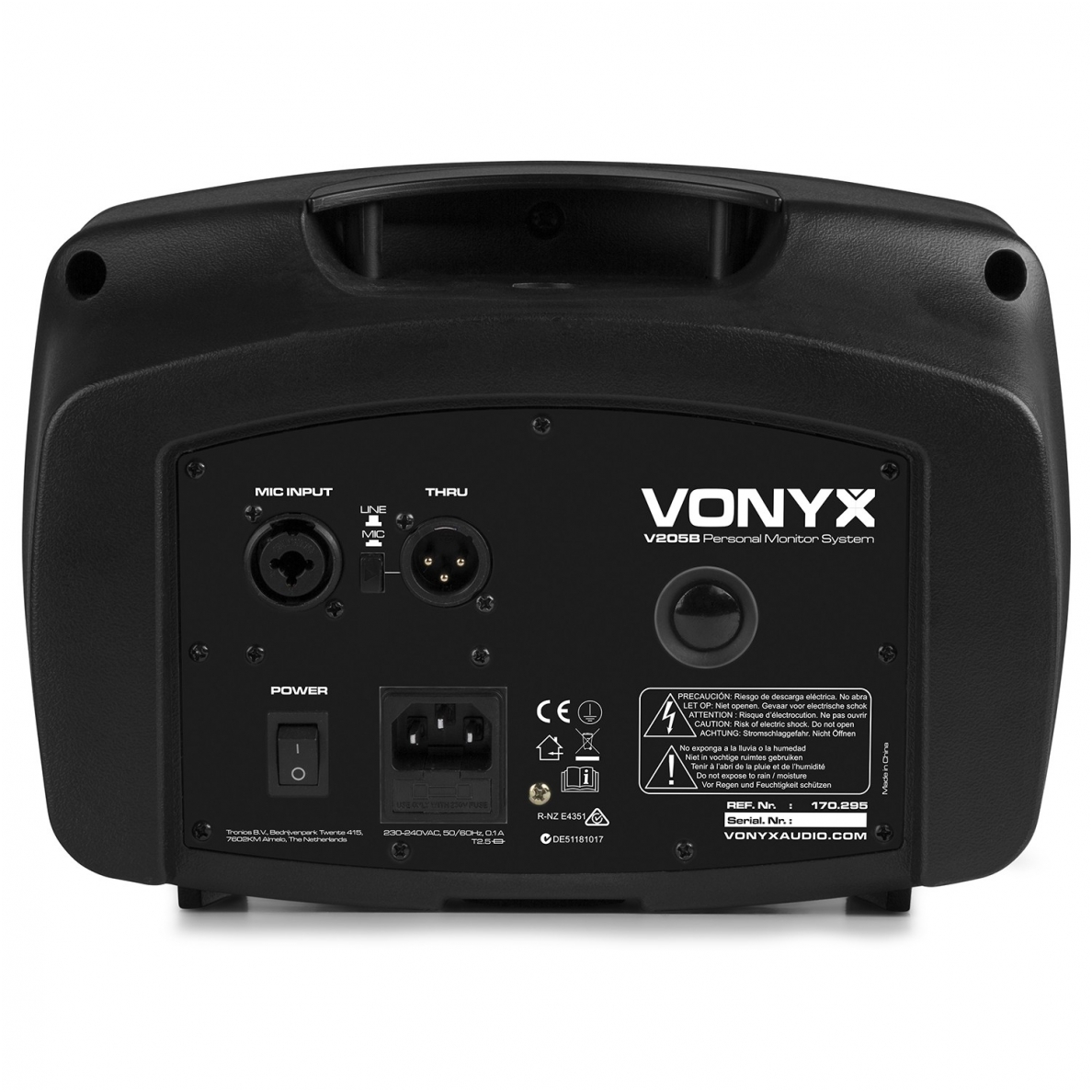 Aktyvi kolonėlė su USB IR BT - Vonyx - V205B 170.295 3