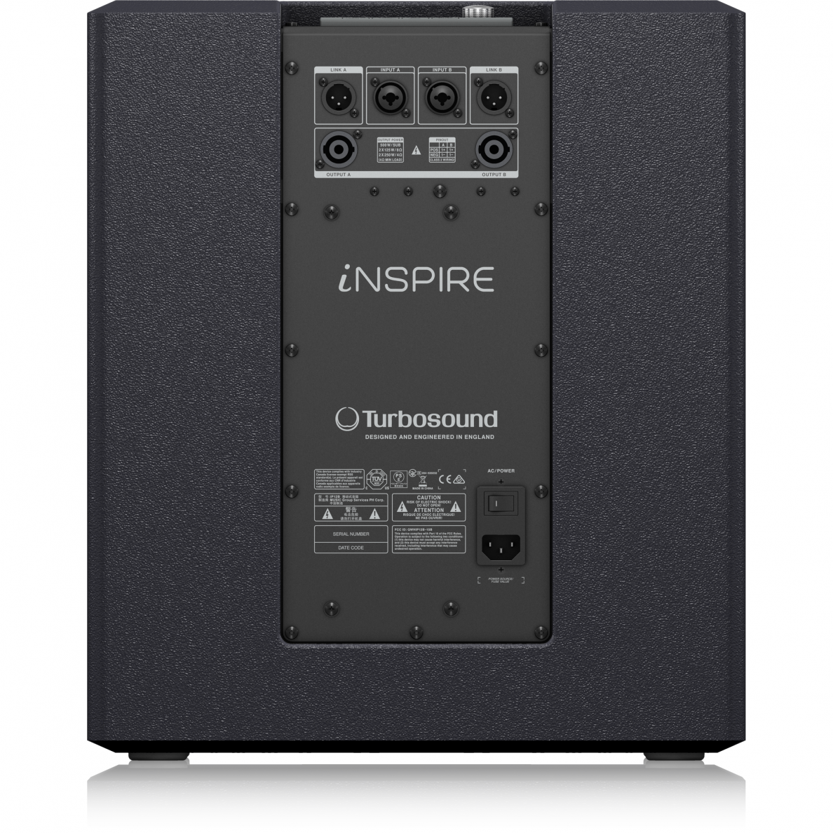 AKTYVI ŽEMŲ DAŽNIŲ GARSO KOLONĖLĖ Turbosound iNSPIRE iP-12B 12" 2 AKTYVI ŽEMŲ DAŽNIŲ GARSO KOLONĖLĖ Turbosound iNSPIRE iP-12B 12" 2