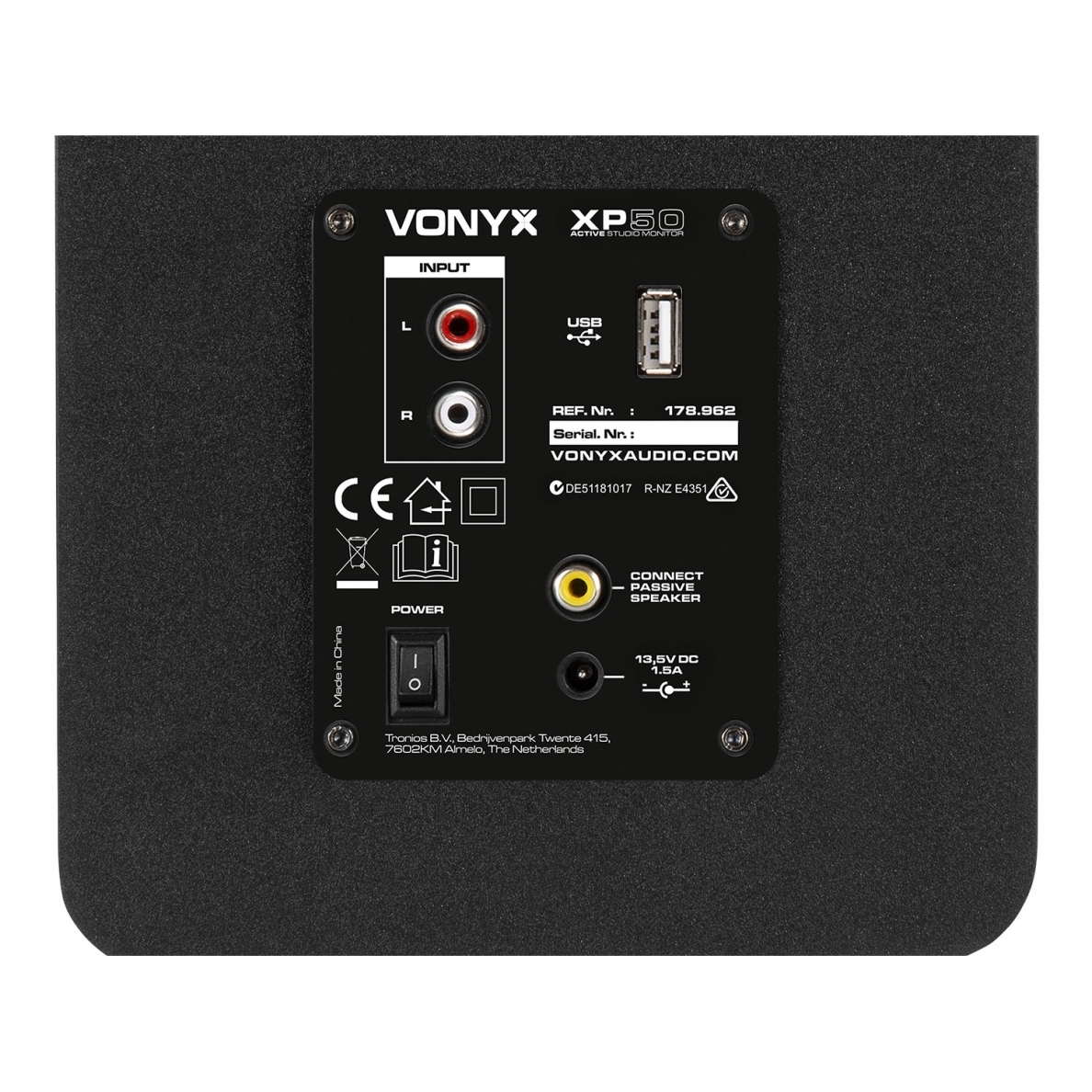 Aktyvių kolonėlių komplektas su USB, BT - Vonyx - XP50 178.962 5 Aktyvių kolonėlių komplektas su USB, BT - Vonyx - XP50 178.962 5