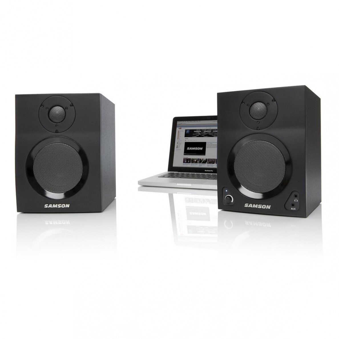 Aktyvių studijinių kolonėlių komplektas su Bluetooth SAMSON MEDIAONE BT4 1