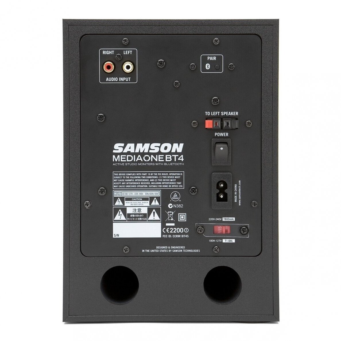 Aktyvių studijinių kolonėlių komplektas su Bluetooth SAMSON MEDIAONE BT4 2 Aktyvių studijinių kolonėlių komplektas su Bluetooth SAMSON MEDIAONE BT4 2