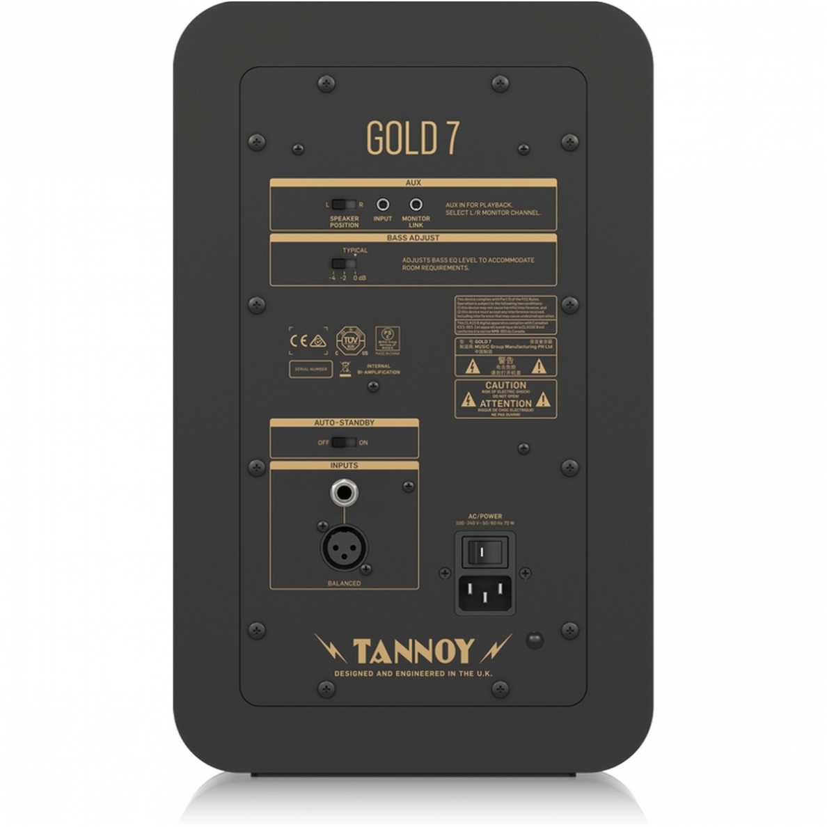 AKTYVUS STUDIJINIS MONITORIUS TANNOY GOLD 7' 1