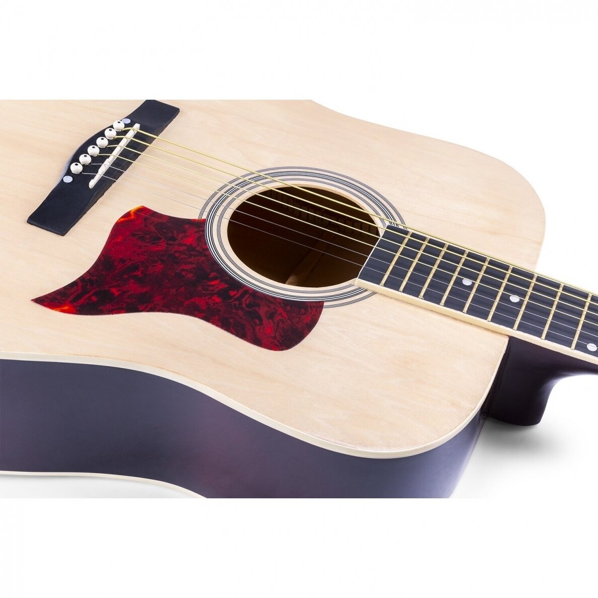 AKUSTINĖ GITARA SU PRIEDAIS MAX SOLOJAM WESTERN 173.215 NATURALI 6