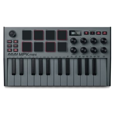 AKAI MPK MINI MK3 GREY EDITION COMPACT KEYBOARD AND PAD CONTROLLER
