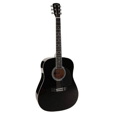 AKUSTINĖ GITARA NASHVILLE GSD-60-BK DREADNAUGHT