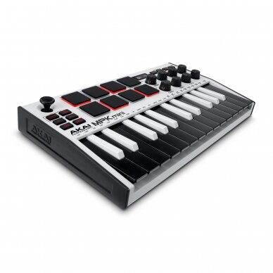 AKAI MPK MINI MK3 WHITE EDITION COMPACT KEYBOARD AND PAD CONTROLLER 1 AKAI MPK MINI MK3 WHITE EDITION COMPACT KEYBOARD AND PAD CONTROLLER 1