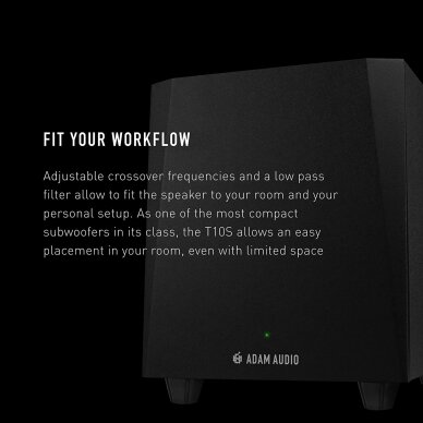 ADAM T10S ACTIVE SUBWOOFER 10" 130W 3 ADAM T10S ACTIVE SUBWOOFER 10" 130W 3