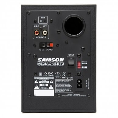 Aktyvių studijinių kolonėlių komplektas su Bluetooth SAMSON MEDIAONE BT3 2