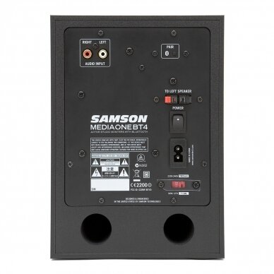 Aktyvių studijinių kolonėlių komplektas su Bluetooth SAMSON MEDIAONE BT4 2 Aktyvių studijinių kolonėlių komplektas su Bluetooth SAMSON MEDIAONE BT4 2