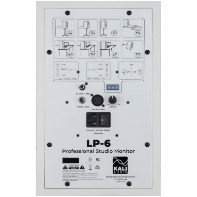 Active Studio Monitor - Kali Audio Lone Pine LP-6 (White) 1 Active Studio Monitor - Kali Audio Lone Pine LP-6 (White) 1