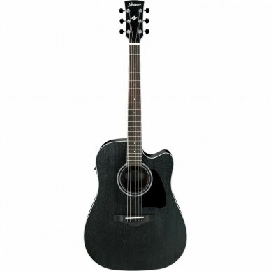 IBANEZ AW-84CE-WK WEATHERED BLACK OPEN PORE ELECTRO ACOUSTIC GUITAR IBANEZ AW-84CE-WK WEATHERED BLACK OPEN PORE ELECTRO ACOUSTIC GUITAR