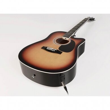 AKUSTINĖ GITARA SU PAJUNGIMU NASHVILLE GSD-60-CESB 6 AKUSTINĖ GITARA SU PAJUNGIMU NASHVILLE GSD-60-CESB 6