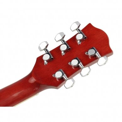 AKUSTINĖ GITARA SU PAJUNGIMU RICHWOOD RD-12-CERS RAUDONA SU PERĖJIMU ARTIST SERIES 4