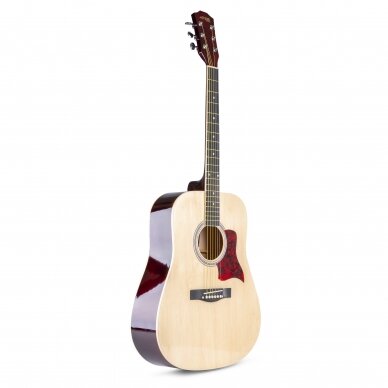 AKUSTINĖ GITARA SU PRIEDAIS MAX SOLOJAM WESTERN 173.215 NATURALI 3 AKUSTINĖ GITARA SU PRIEDAIS MAX SOLOJAM WESTERN 173.215 NATURALI 3