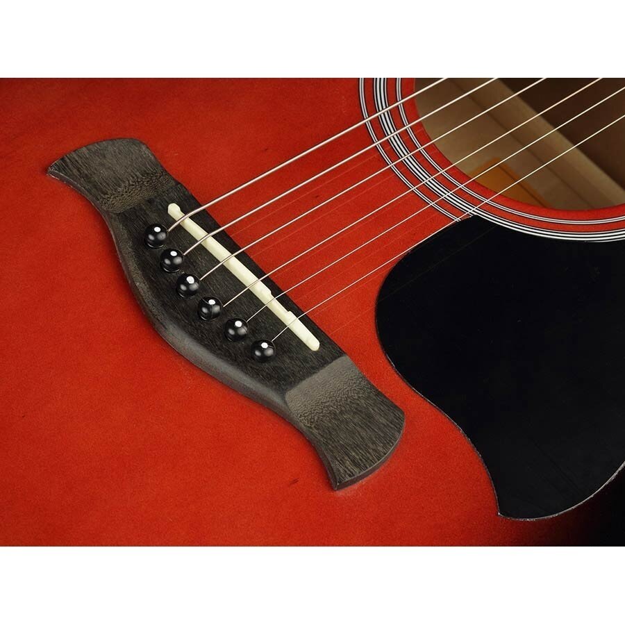 AKUSTINĖ GITARA SU PAJUNGIMU RICHWOOD RD-12-CERS RAUDONA SU PERĖJIMU ARTIST SERIES 5
