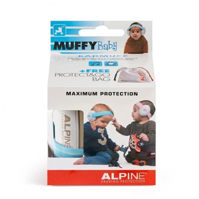 Alpine ALP-MUF/BBU - Muffy Baby earmuff white with blue head strap 6