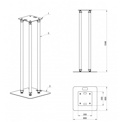 ALUSTAGE MOVING HEAD TOWER 1,5M 2