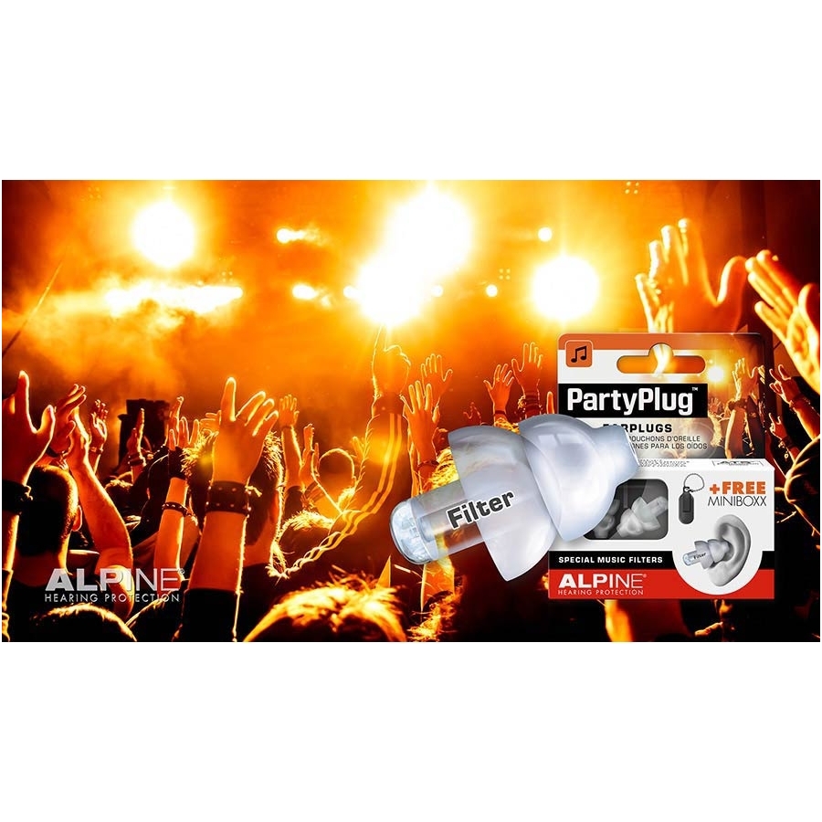 Alpine ALP-PP/BK - PartyPlug earplugs 10 Alpine ALP-PP/BK - PartyPlug earplugs 10