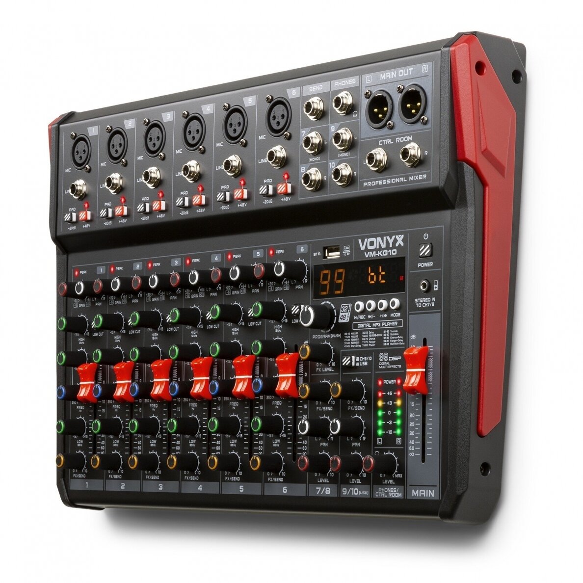 VONYX VM-KG10 MUSIC MIXER 10-CHANNEL BT/DSP/USB RECORD 172.598 1 VONYX VM-KG10 MUSIC MIXER 10-CHANNEL BT/DSP/USB RECORD 172.598 1