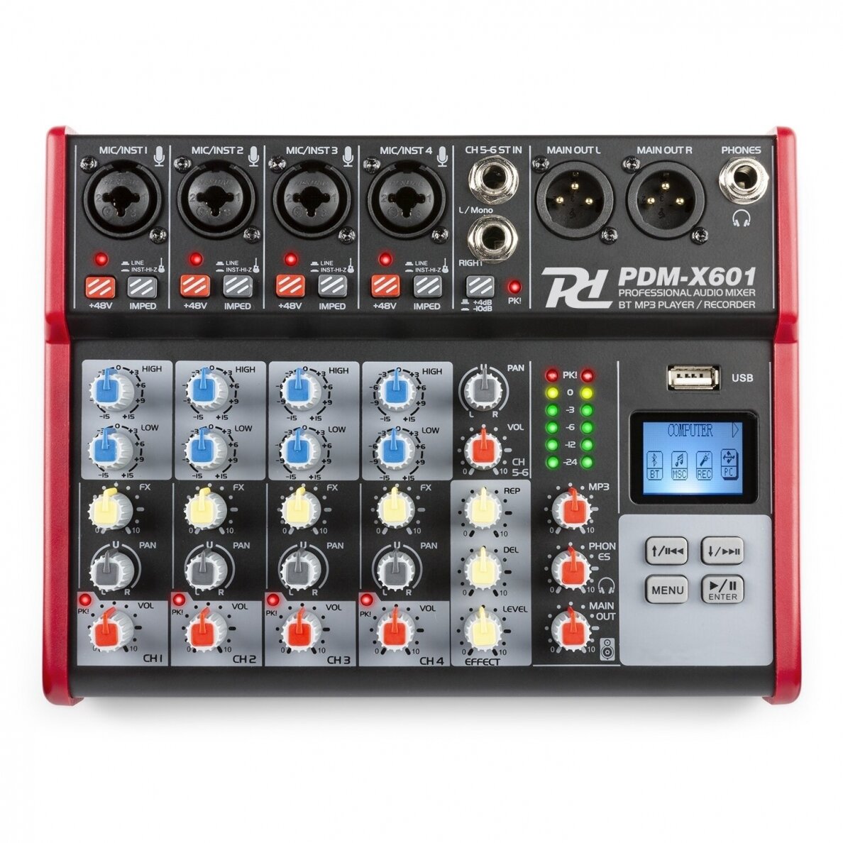 ANALOGINIS 6-IŲ KANALŲ MUKŠERIS POWER DYNAMICS PDM-X601 172.652 ANALOGINIS 6-IŲ KANALŲ MUKŠERIS POWER DYNAMICS PDM-X601 172.652