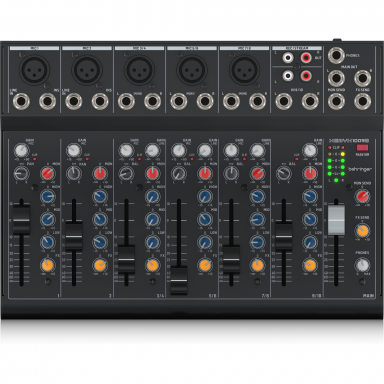 BEHRINGER XENYX 1003B ANALOG 10-INPUT MIXER WITH 5 MIC PREAMP AND OPTIONAL BATTERY OPERATION