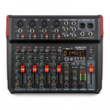 VONYX VM-KG08 MUSIC MIXER 8-CHANNEL BT/DSP/USB RECORD 172.596