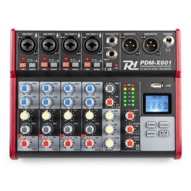 POWER DYNAMICS PDM-X601 6-CHANNEL STUDIO MUSIC MIXER 172.652
