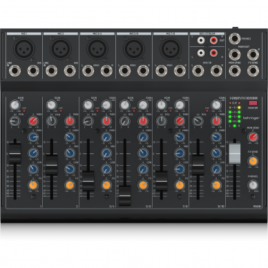 ANALOGINIS MIKŠERIS BEHRINGER XENYX 1003B 10-KANALŲ 5 MIKROFONINĖS ĮVESTYS