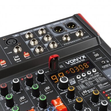 VONYX VM-KG10 MUSIC MIXER 10-CHANNEL BT/DSP/USB RECORD 172.598 5 VONYX VM-KG10 MUSIC MIXER 10-CHANNEL BT/DSP/USB RECORD 172.598 5