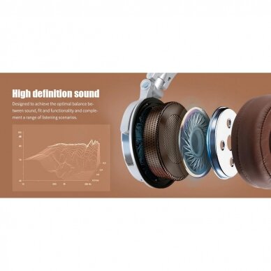 ONEODIO PRO-30 BROWN-SILVER HEADPHONES 4 ONEODIO PRO-30 BROWN-SILVER HEADPHONES 4