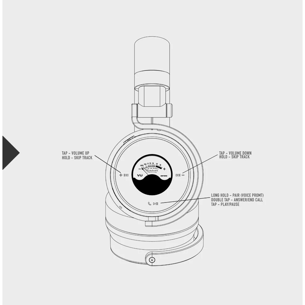 METERS OV-1-B-CONNECT-PRO-GREY CLOSED WIRELESS HEADPHONES 7 METERS OV-1-B-CONNECT-PRO-GREY CLOSED WIRELESS HEADPHONES 7
