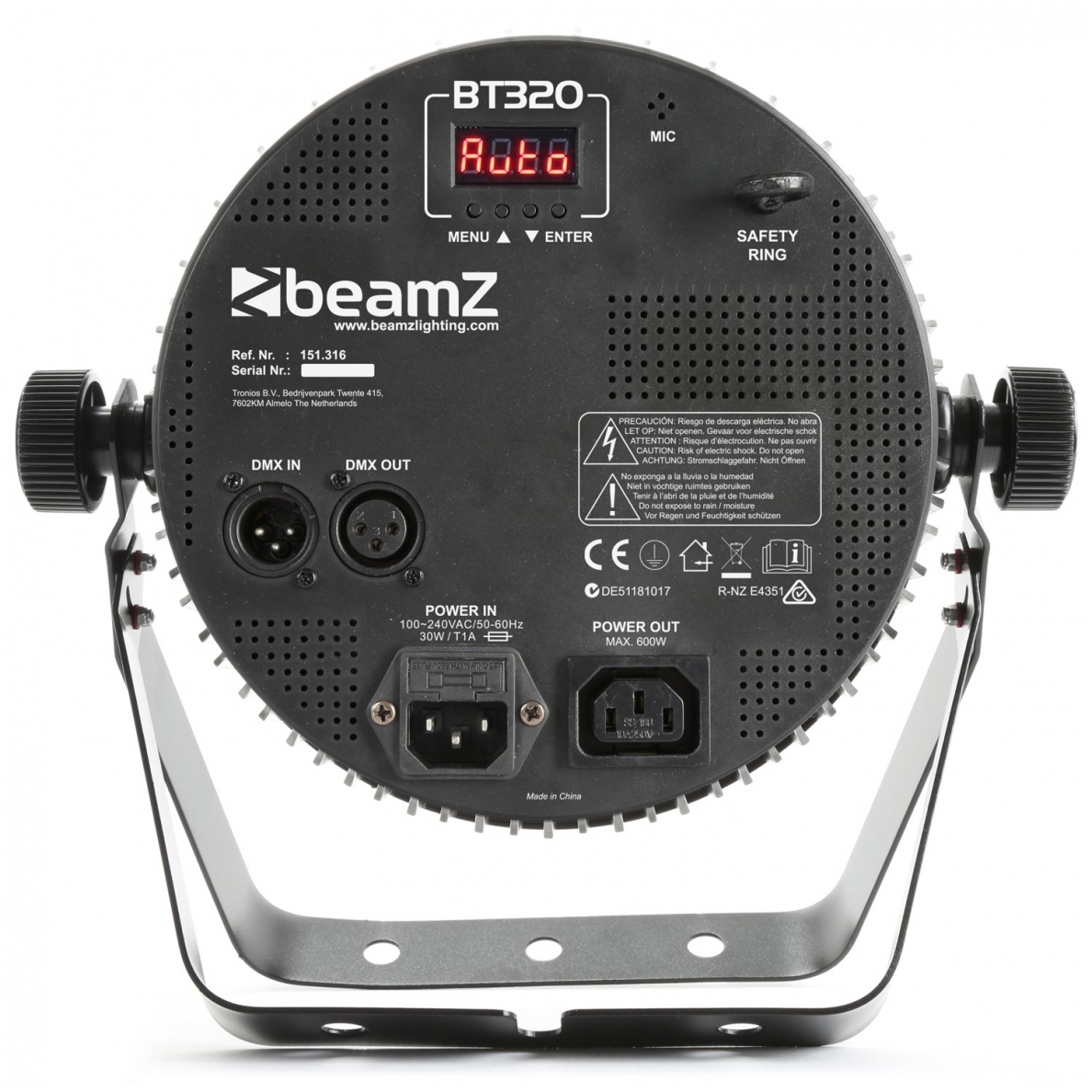 Beamz - BT320 LED FLAT PAR 18X6W 4-IN-1 RGBW 151.316 2 Beamz - BT320 LED FLAT PAR 18X6W 4-IN-1 RGBW 151.316 2