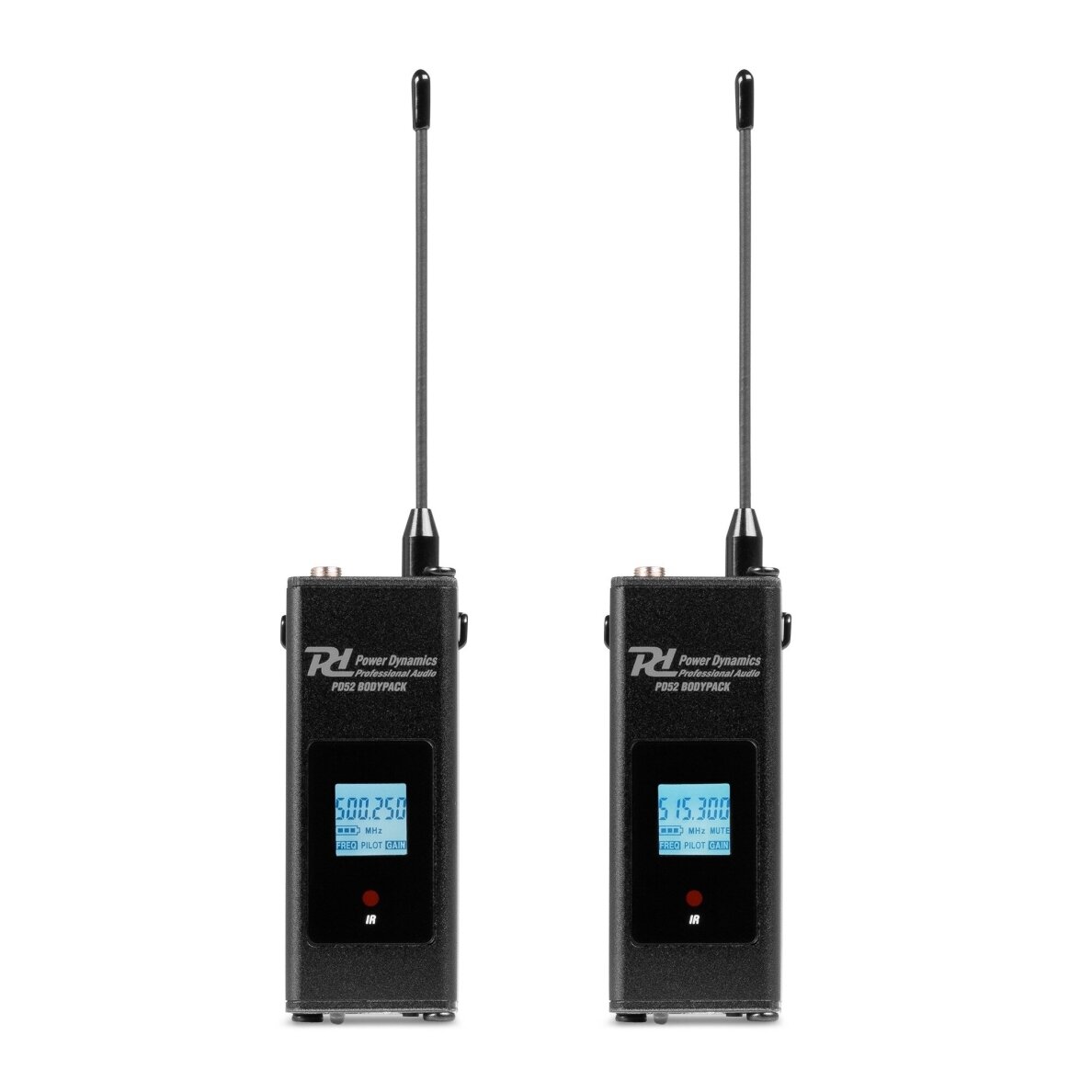 BEVIELĖ 2-JŲ SU LANKELIU / PRISEGAMŲ MIKROFONŲ SISTEMA POWER DYNAMICS PD522B UHF 179.032 2 BEVIELĖ 2-JŲ SU LANKELIU / PRISEGAMŲ MIKROFONŲ SISTEMA POWER DYNAMICS PD522B UHF 179.032 2