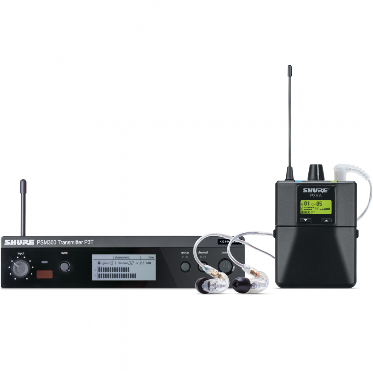 Wireless Personal Monitor System Set - Shure P3TERA215CL Wireless Personal Monitor System Set - Shure P3TERA215CL