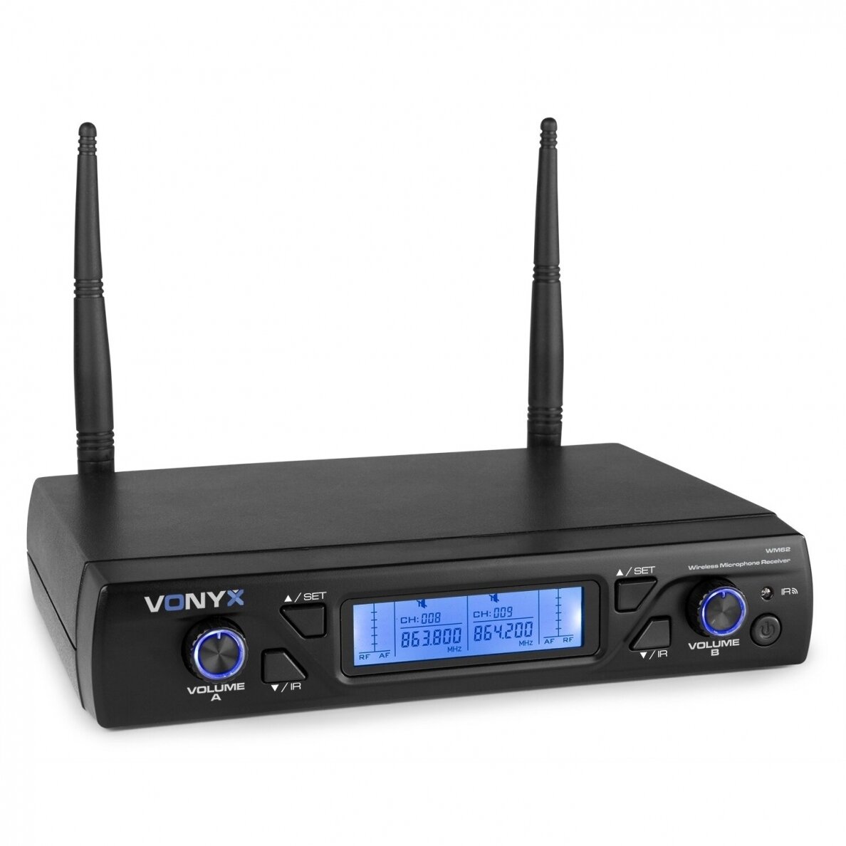 WIRELESS MICROPHONE UHF 16CH WITH 2 HANDHELD MICROPHONES 2
