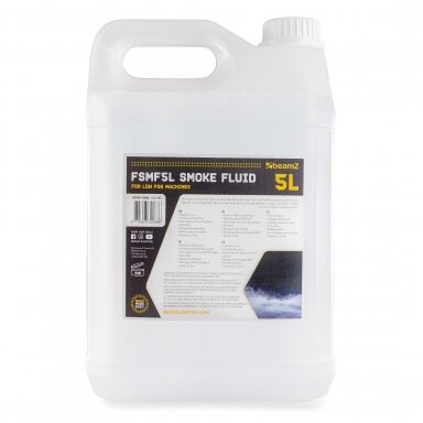 BEAMZ FSMF5L SMOKEFLUID 5L LOW FOG FLUID 160.595