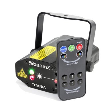 BeamZ Titania Double Laser 200mW RG Gobo IRC 152.663