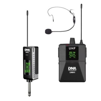 BEVIELIO MIKROFONO SU LANKELIU SISTEMA DNA UWH1 560-590 MHz UHF
