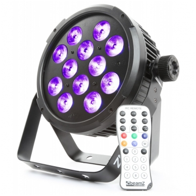 BeamZ BT300 FlatPAR 12x 10W 6-in-1 LEDs 151.310 BeamZ BT300 FlatPAR 12x 10W 6-in-1 LEDs 151.310