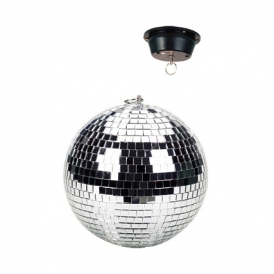 BEAMZ - MIRROR BALL 30CM WITH MOTOR 151.336 BEAMZ - MIRROR BALL 30CM WITH MOTOR 151.336