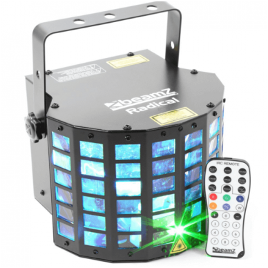 BeamZ Radical II LED Derby with laser RG and strobe 153.711 BeamZ Radical II LED Derby with laser RG and strobe 153.711
