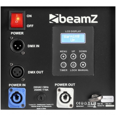 BeamZ S2500 Smoke Machine DMX LED 24x 10W 4-in-1 160.503 3
