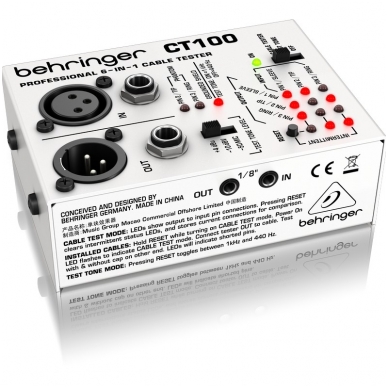 Behringer CT100 Professional 6-in-1 Cable Tester 1 Behringer CT100 Professional 6-in-1 Cable Tester 1
