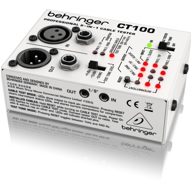 Behringer CT100 Professional 6-in-1 Cable Tester 2