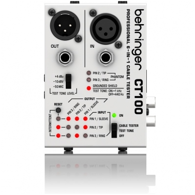 Behringer CT100 Professional 6-in-1 Cable Tester Behringer CT100 Professional 6-in-1 Cable Tester