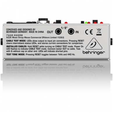 Behringer CT100 Professional 6-in-1 Cable Tester 4 Behringer CT100 Professional 6-in-1 Cable Tester 4